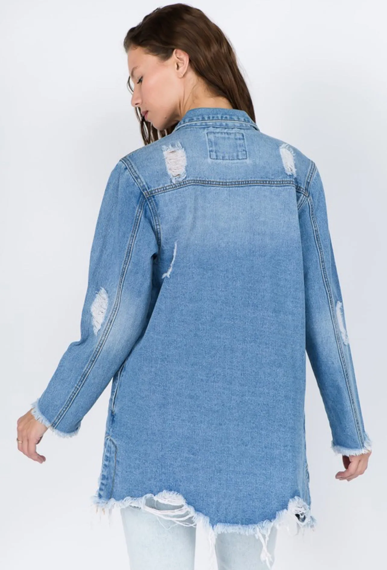 3 Colors Oaklee Denim Shirt Jacket