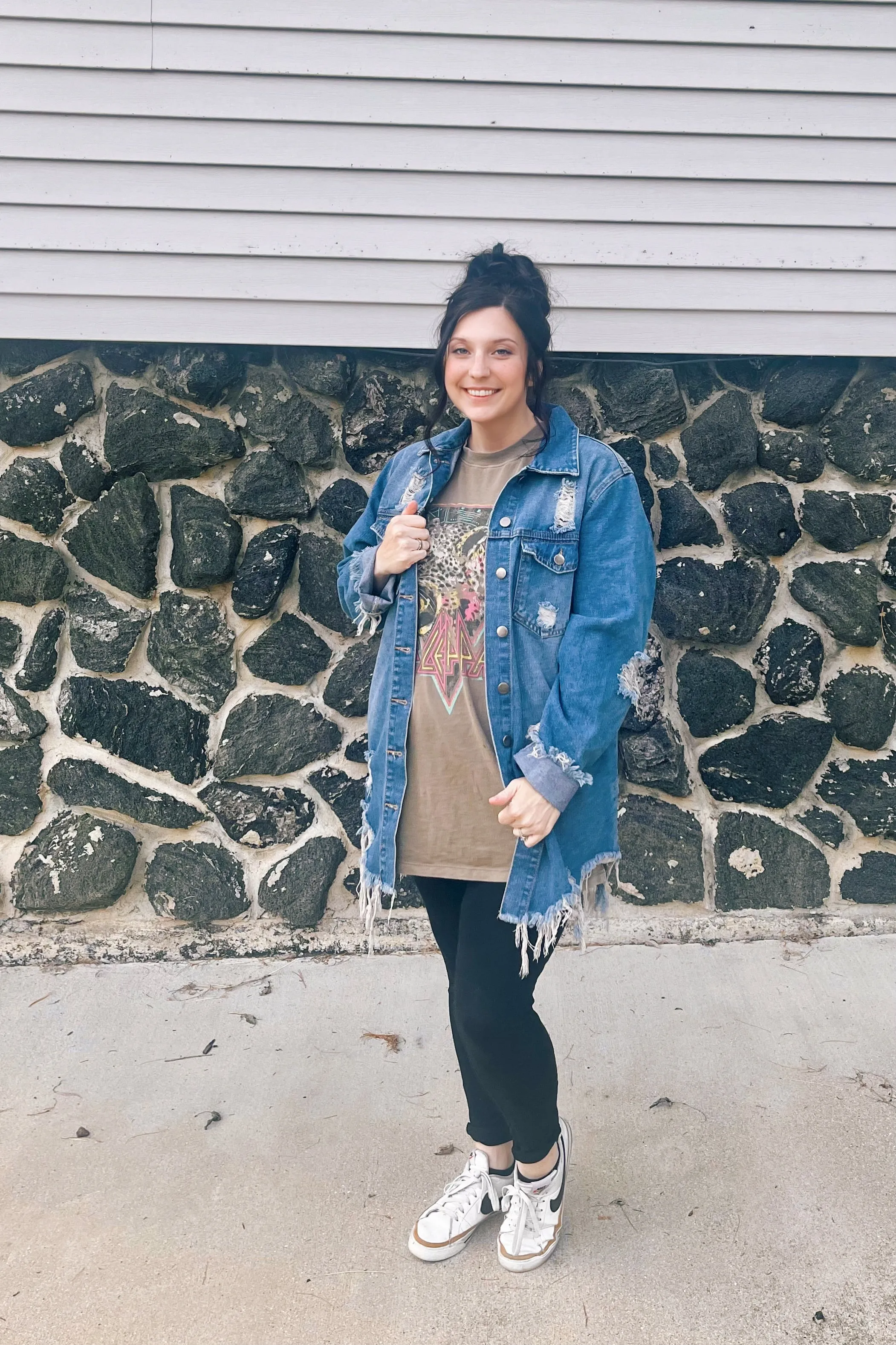 3 Colors Oaklee Denim Shirt Jacket