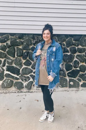 3 Colors Oaklee Denim Shirt Jacket
