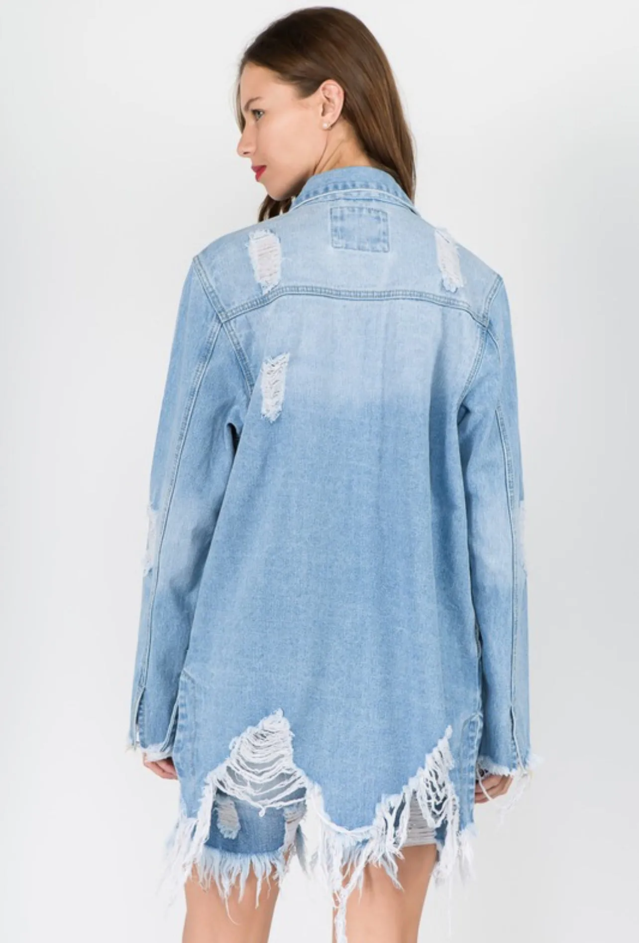 3 Colors Oaklee Denim Shirt Jacket