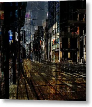 As The Sun Goes Down Toronto - Metal Print