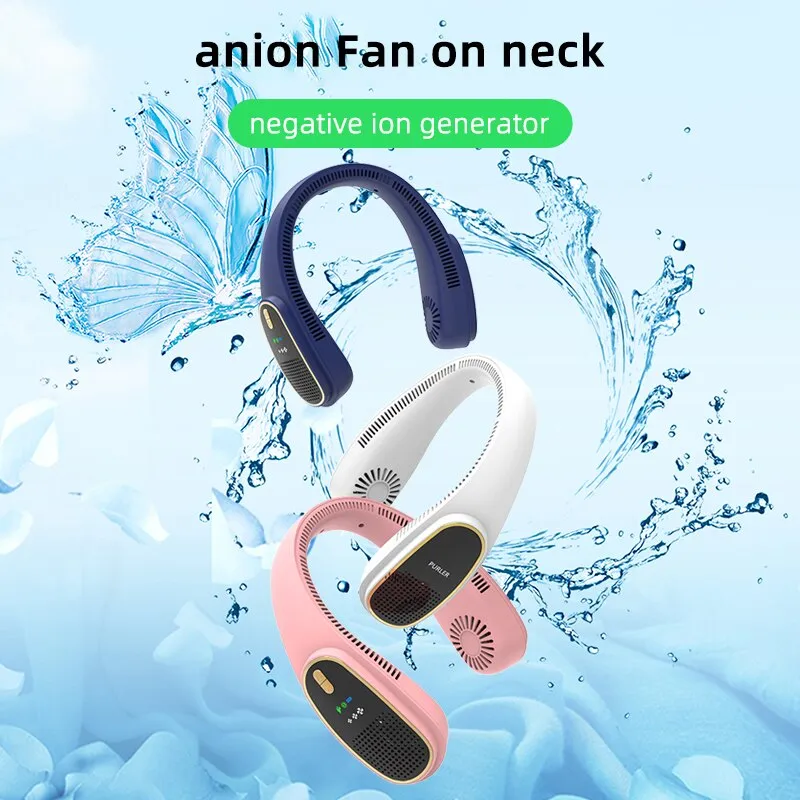 Bladeless Neck Hanging Fan | USB Charging | Multi Range Wind Speed Adjustable | Portable Outdoor Small Fan
