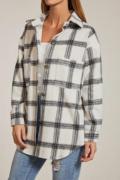 Button Down Flannel Jacket