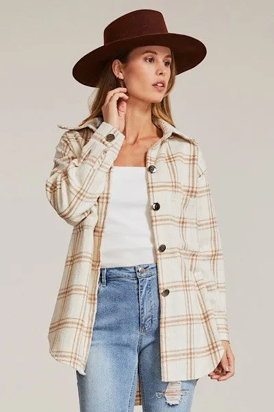 Button Down Flannel Jacket