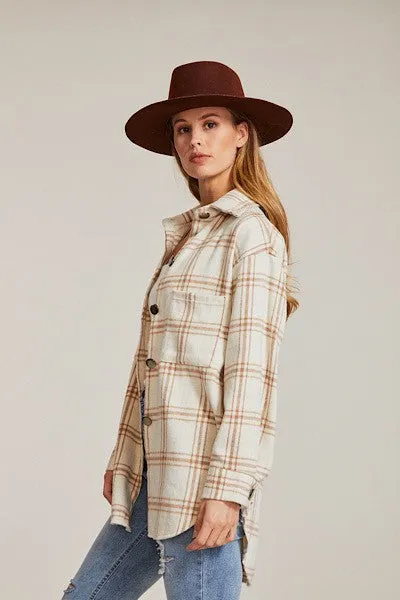 Button Down Flannel Jacket