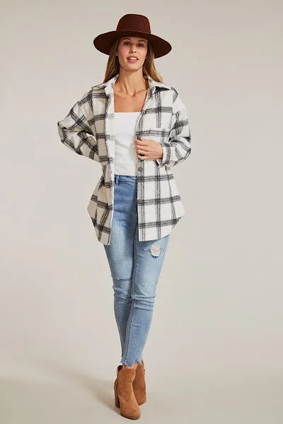 Button Down Flannel Jacket