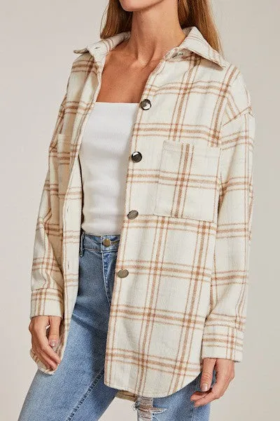 Button Down Flannel Jacket
