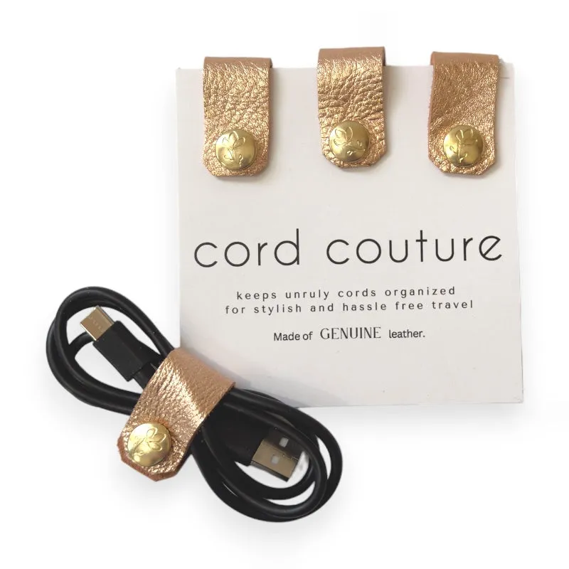 Cord Couture Organizer In Leather | Set of 3