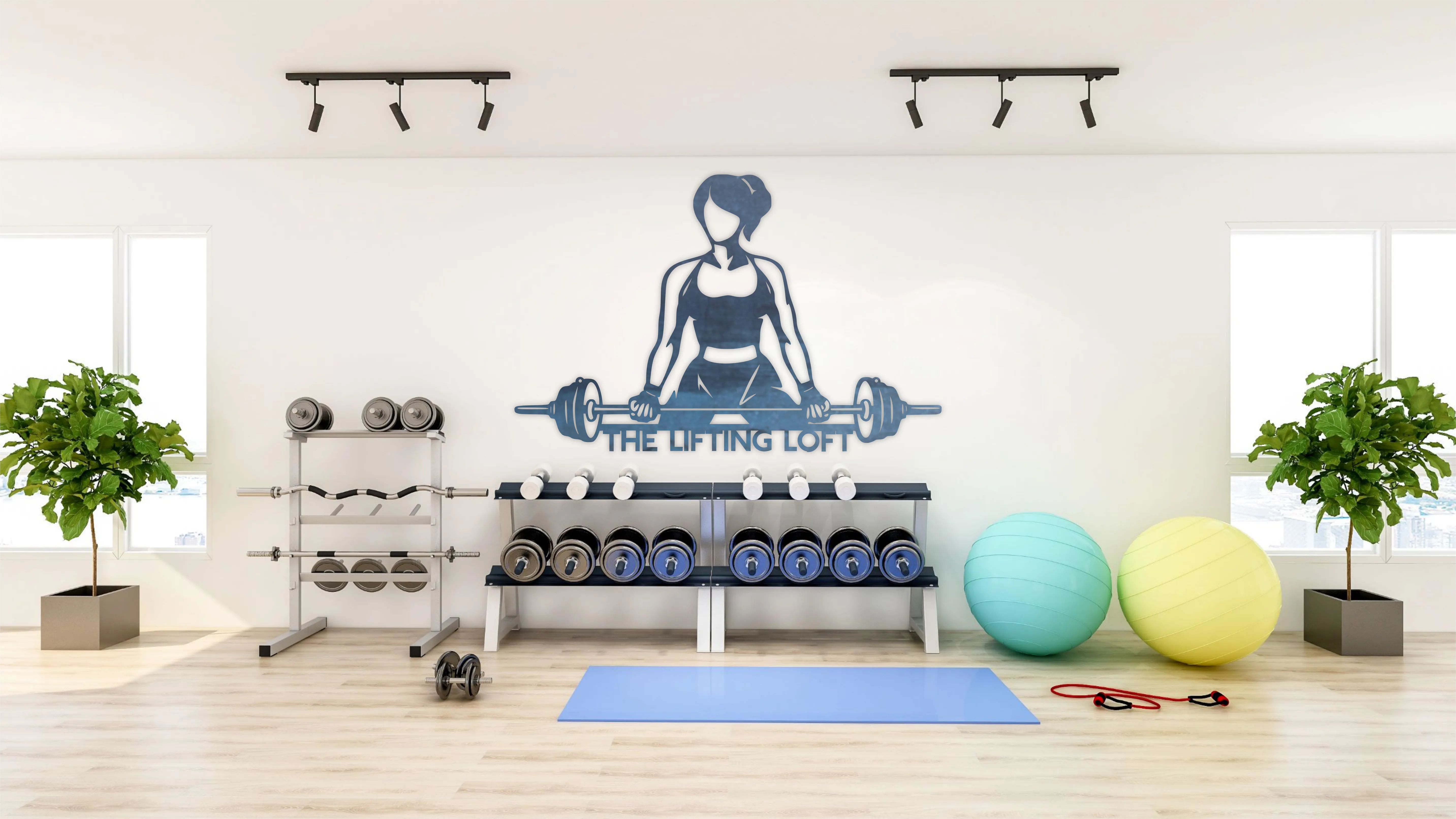 Custom Metal Gym Sign - Personalized Home Gym Sign - Women Who Lift