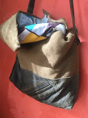 Geli's army blanket trek bag
