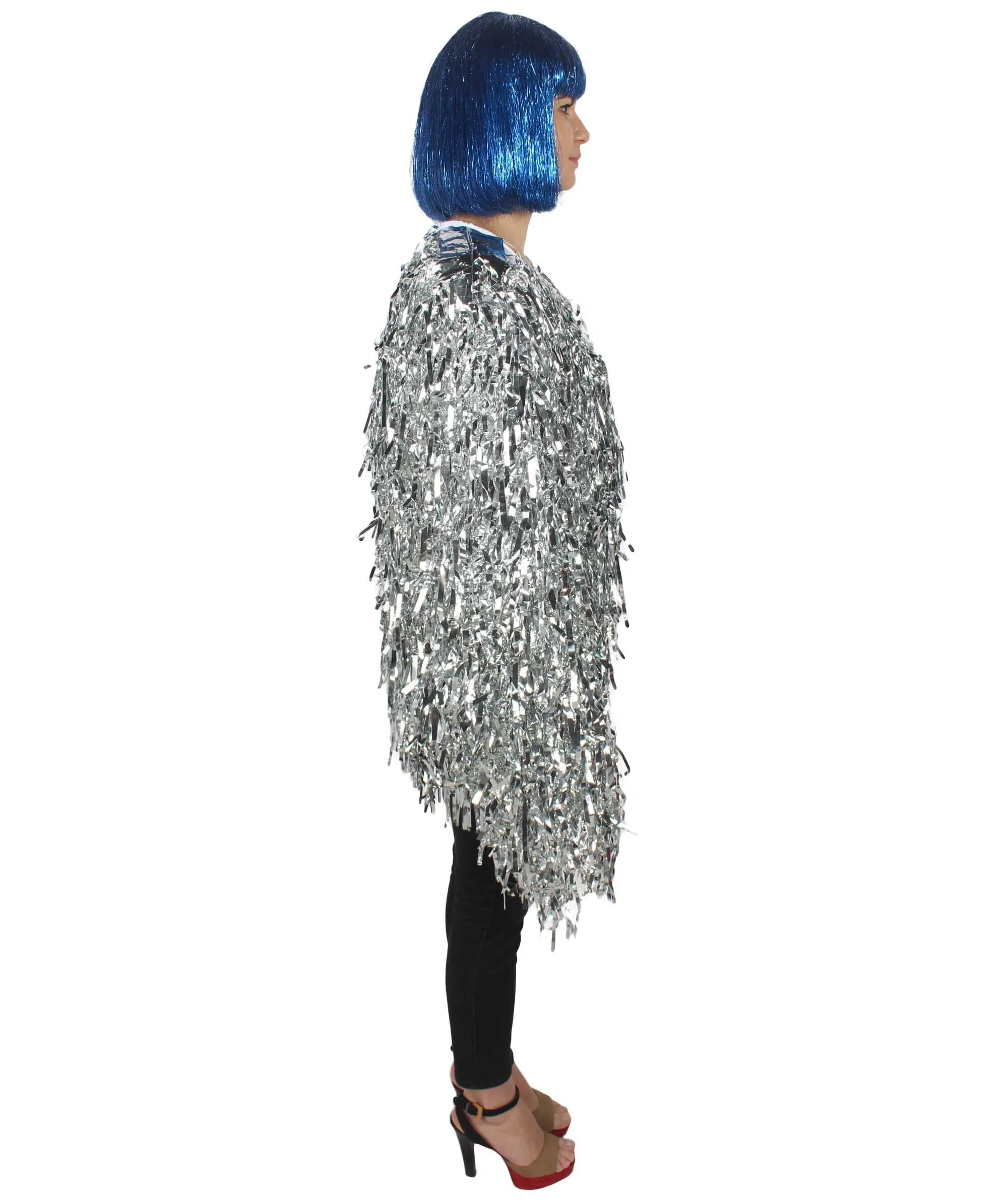 HPO Unisex Festival Carnival Thick Tinsel Jacket with Loose Fit