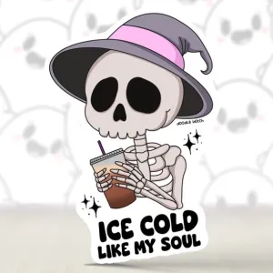 Ice Cold Coffee Sticker