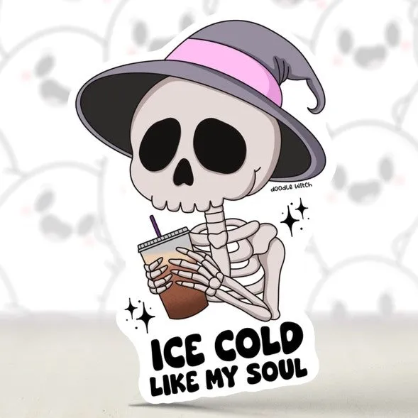Ice Cold Coffee Sticker