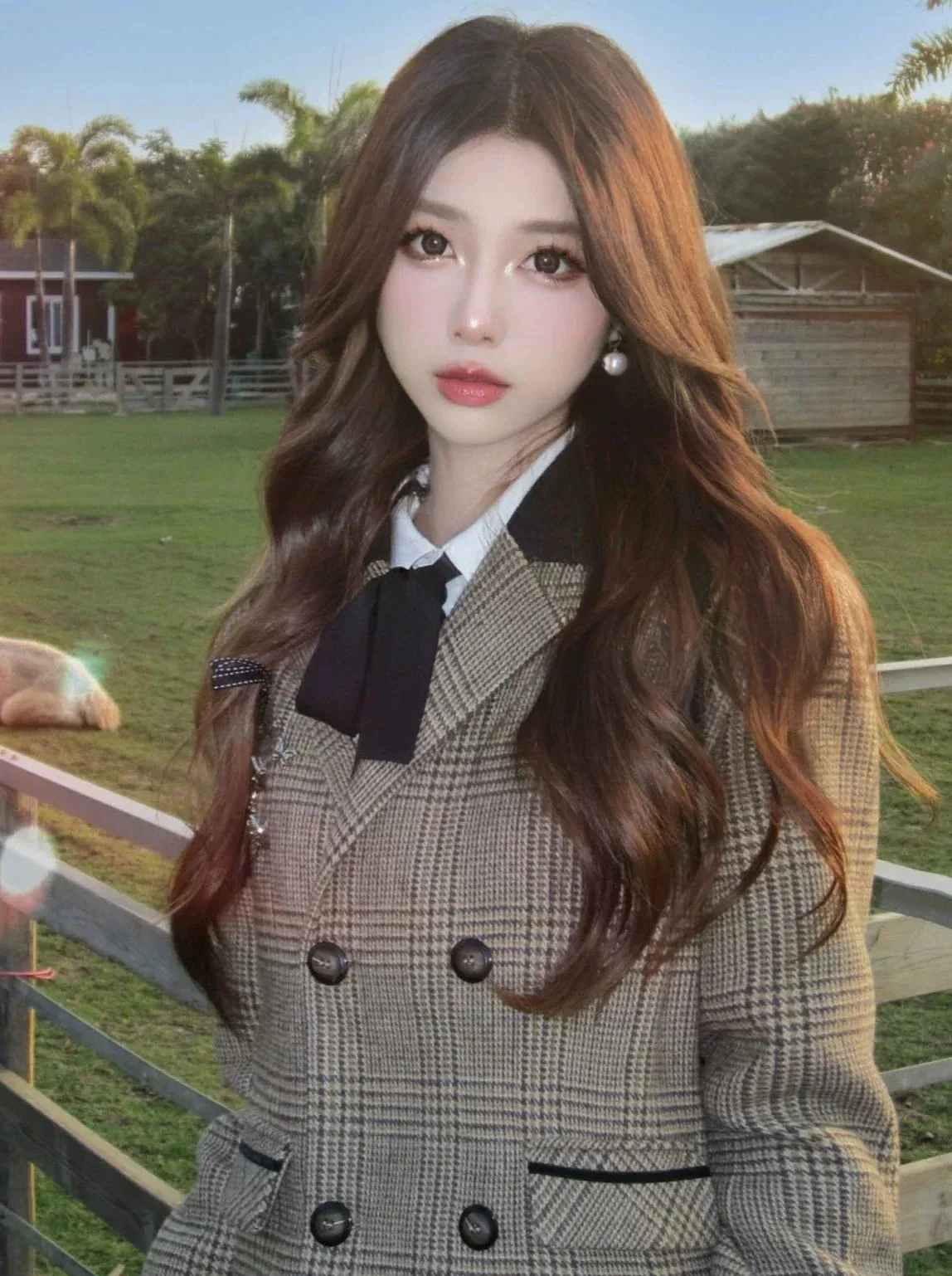 Jacket Art Girl Brown