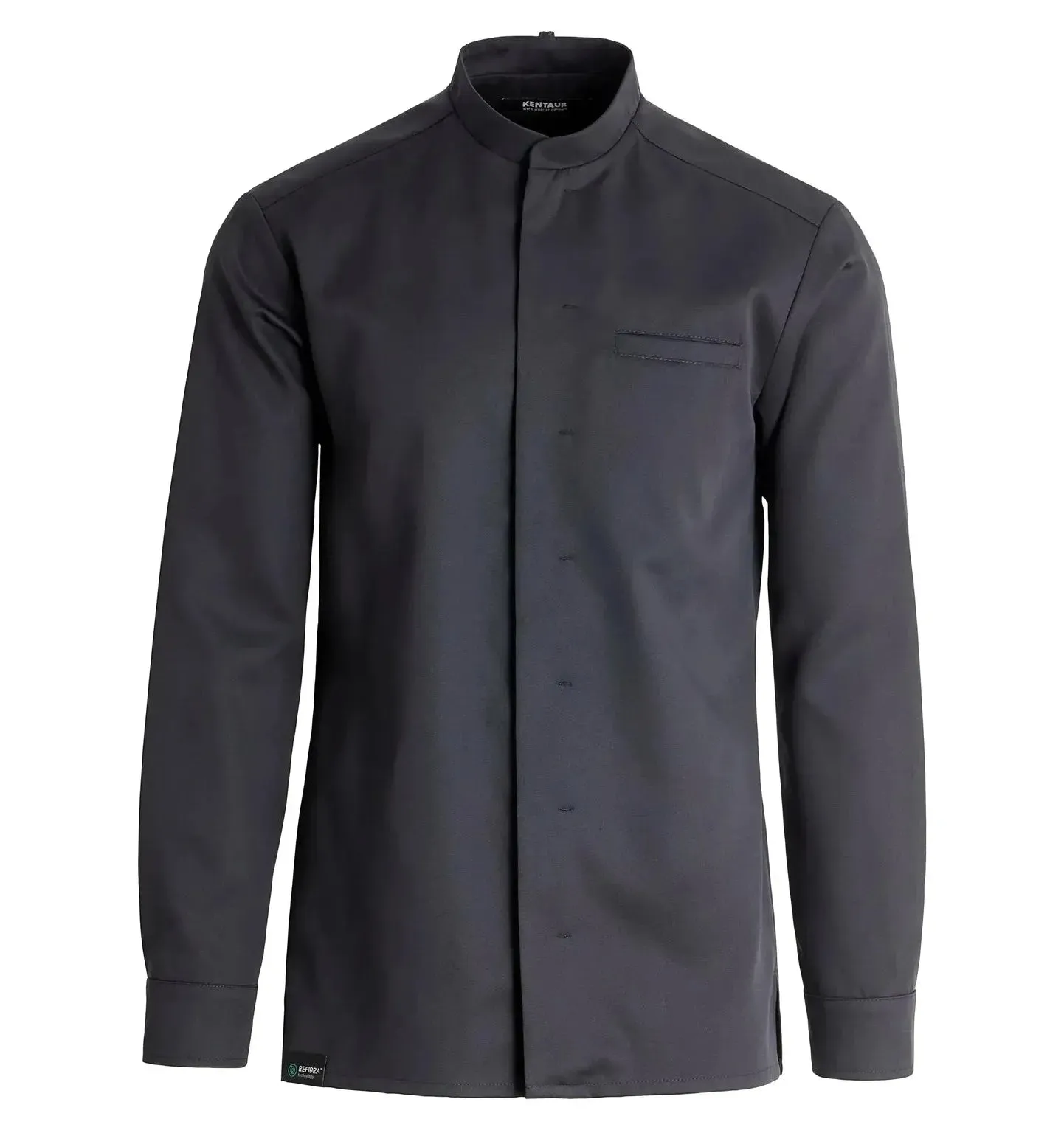 Kentaur 25281 Chef Black Shirt Refibra™ Tencel (Chef Workwear)