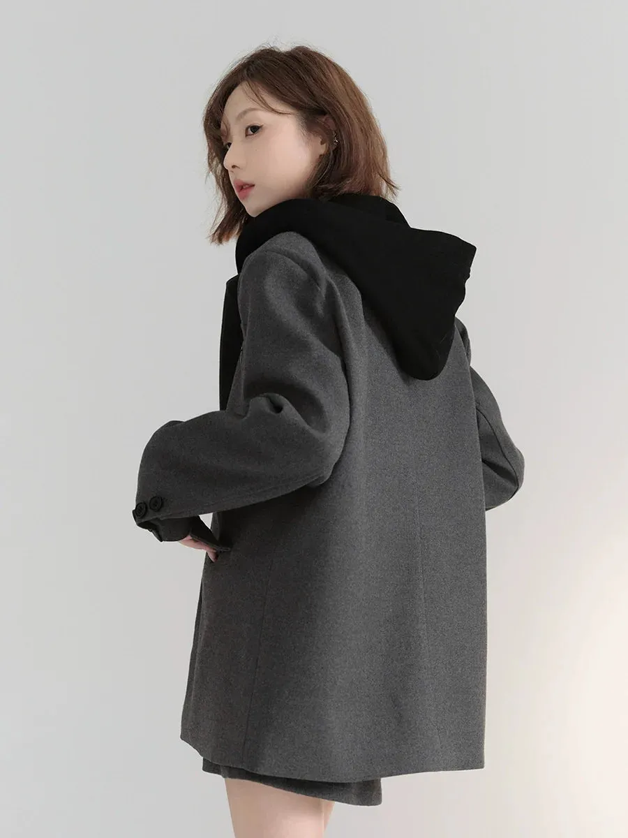 Loose Casual Jacket One-Point