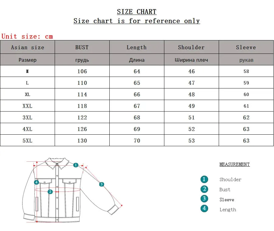 Men Lining Plus Cotton Thick Cowboy Jacket