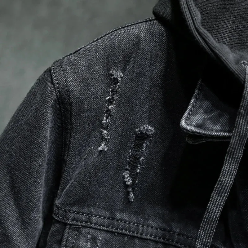 Men Lining Plus Cotton Thick Cowboy Jacket