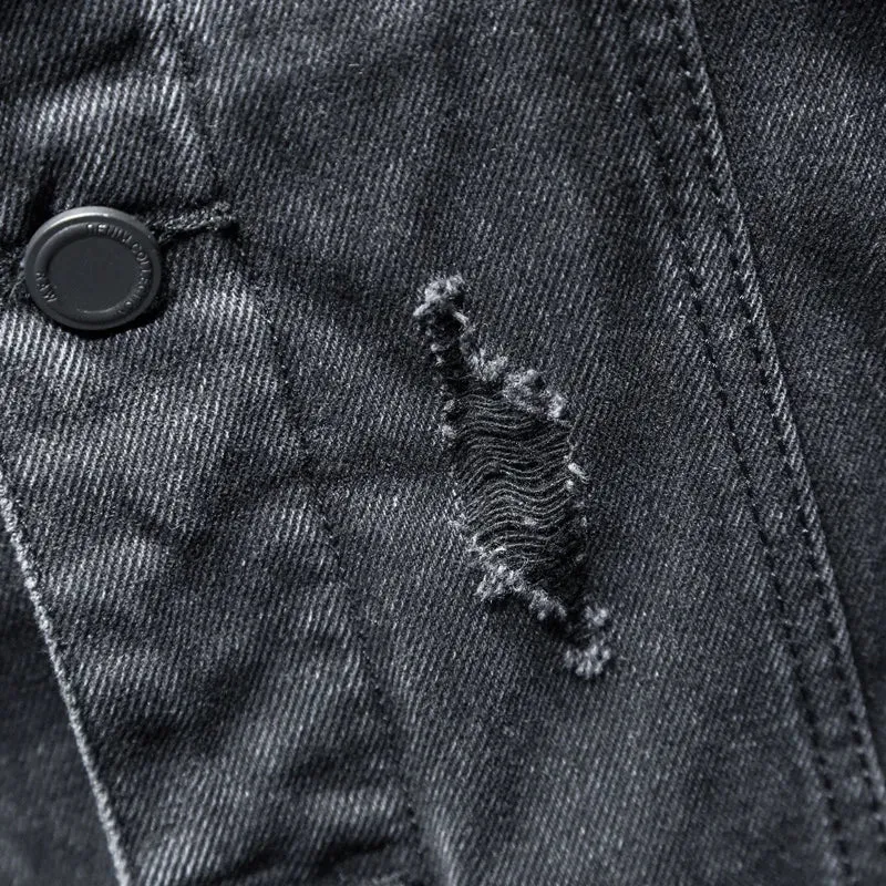 Men Lining Plus Cotton Thick Cowboy Jacket