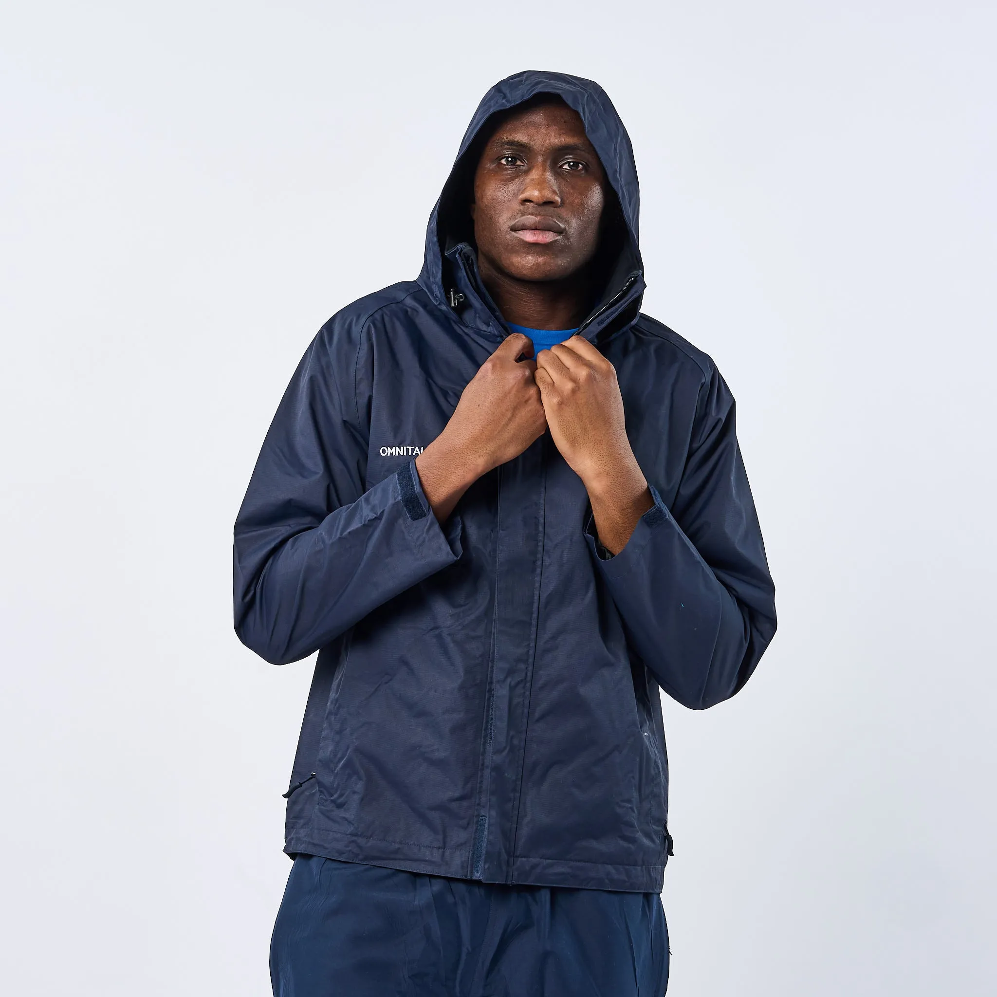 Omnitau Men's Team Sports Waterproof Jacket - Navy