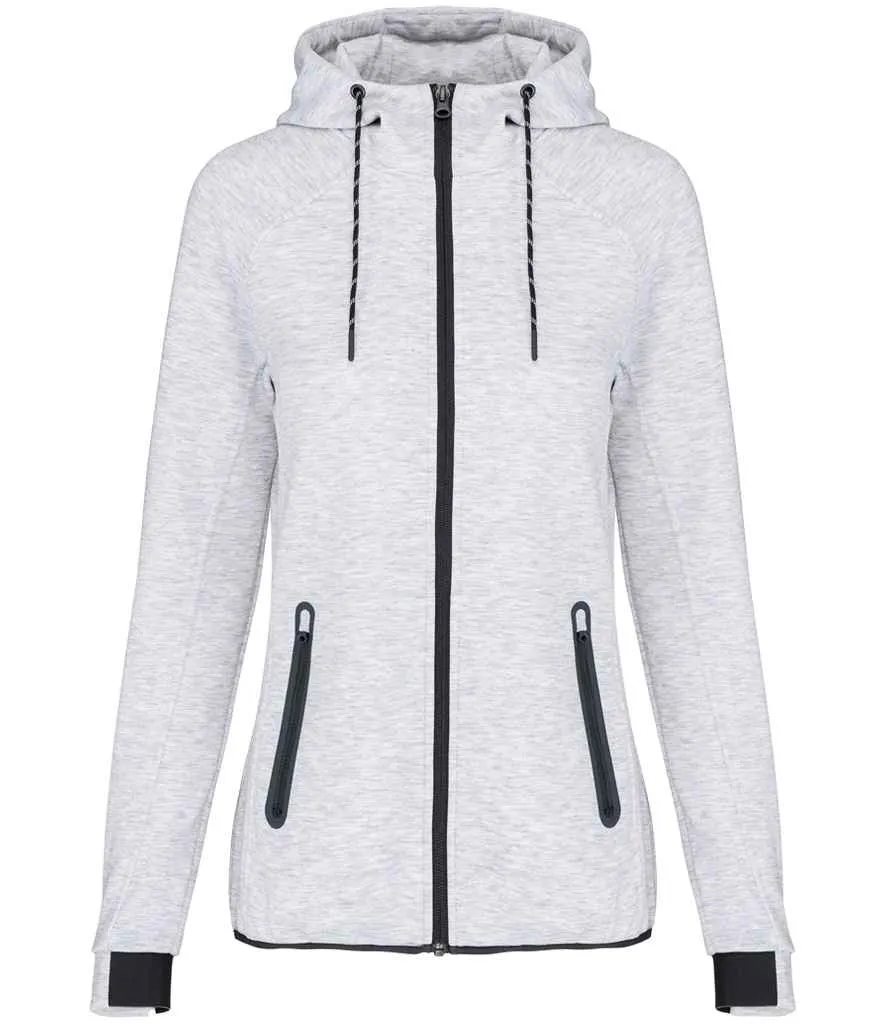 Proact Ladies Performance Hooded Jacket | Ash Heather