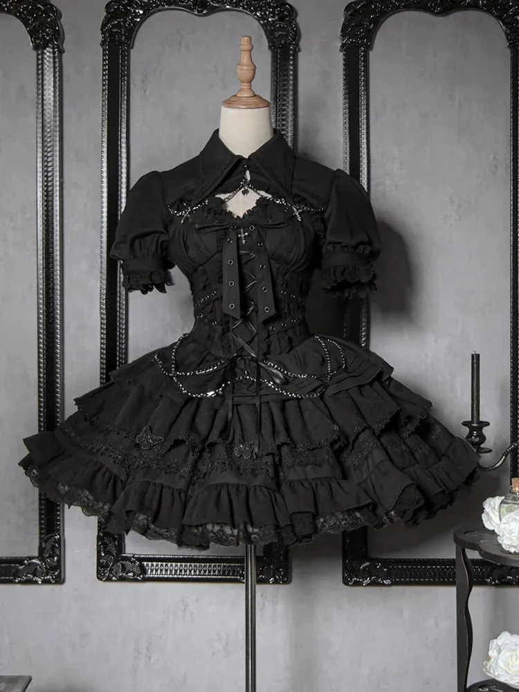 Puff Sleeve Lolita Elegant Bolero Jacket Gothic