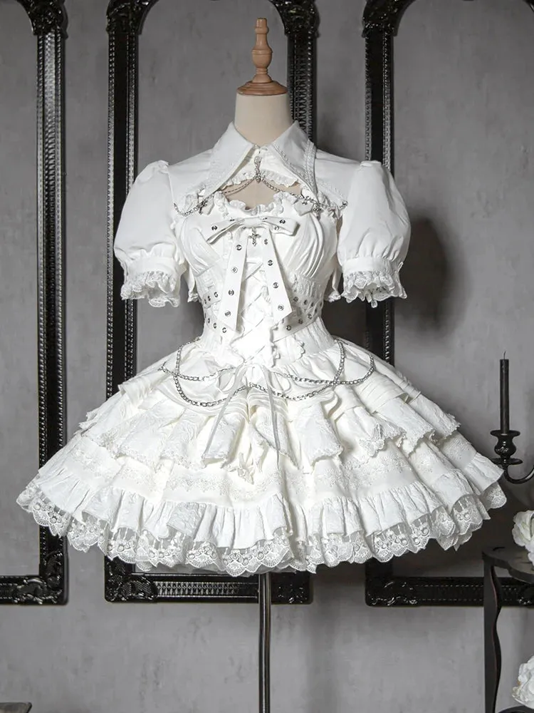 Puff Sleeve Lolita Elegant Bolero Jacket Gothic