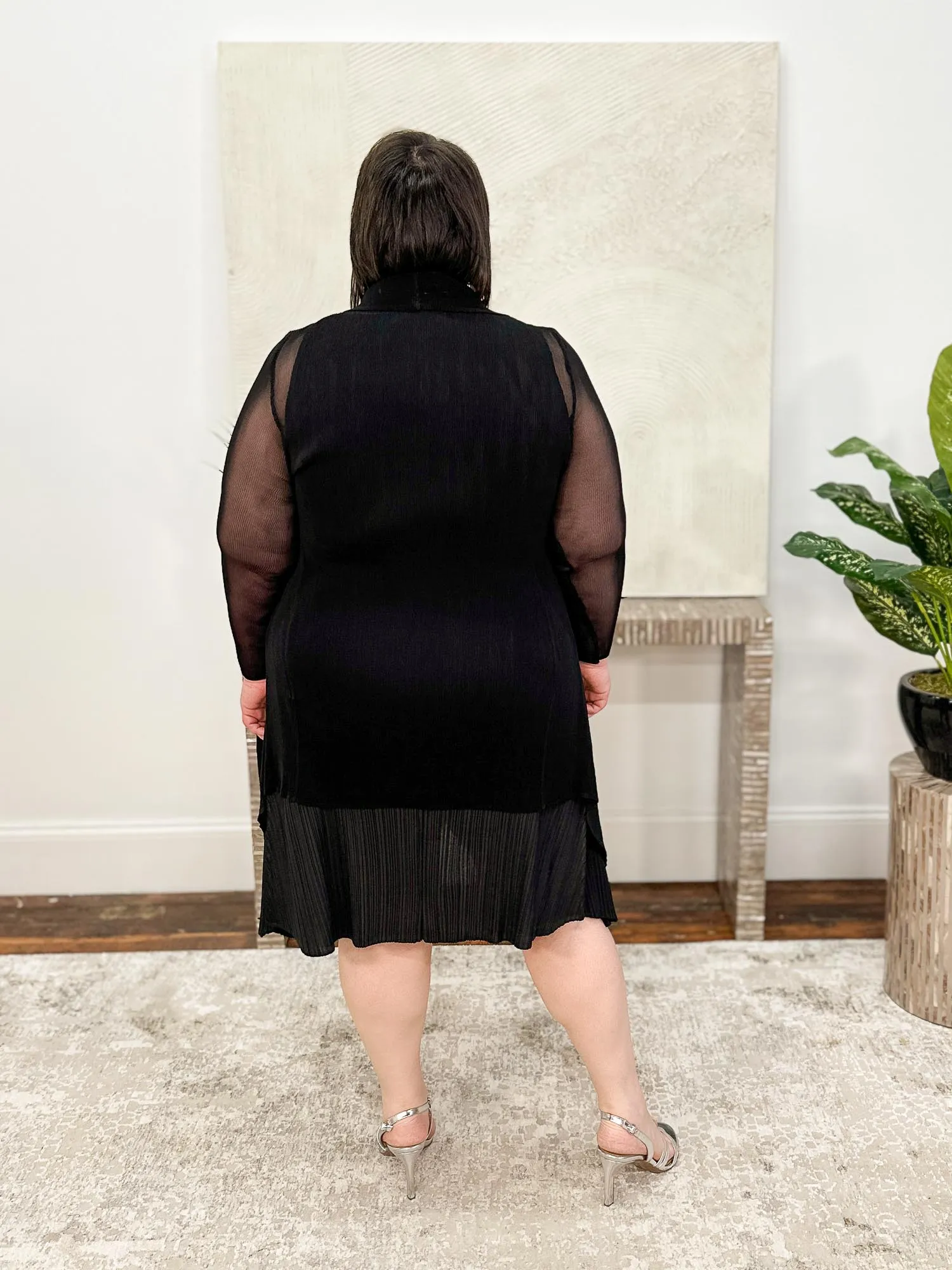 Short Collare Coat, Black