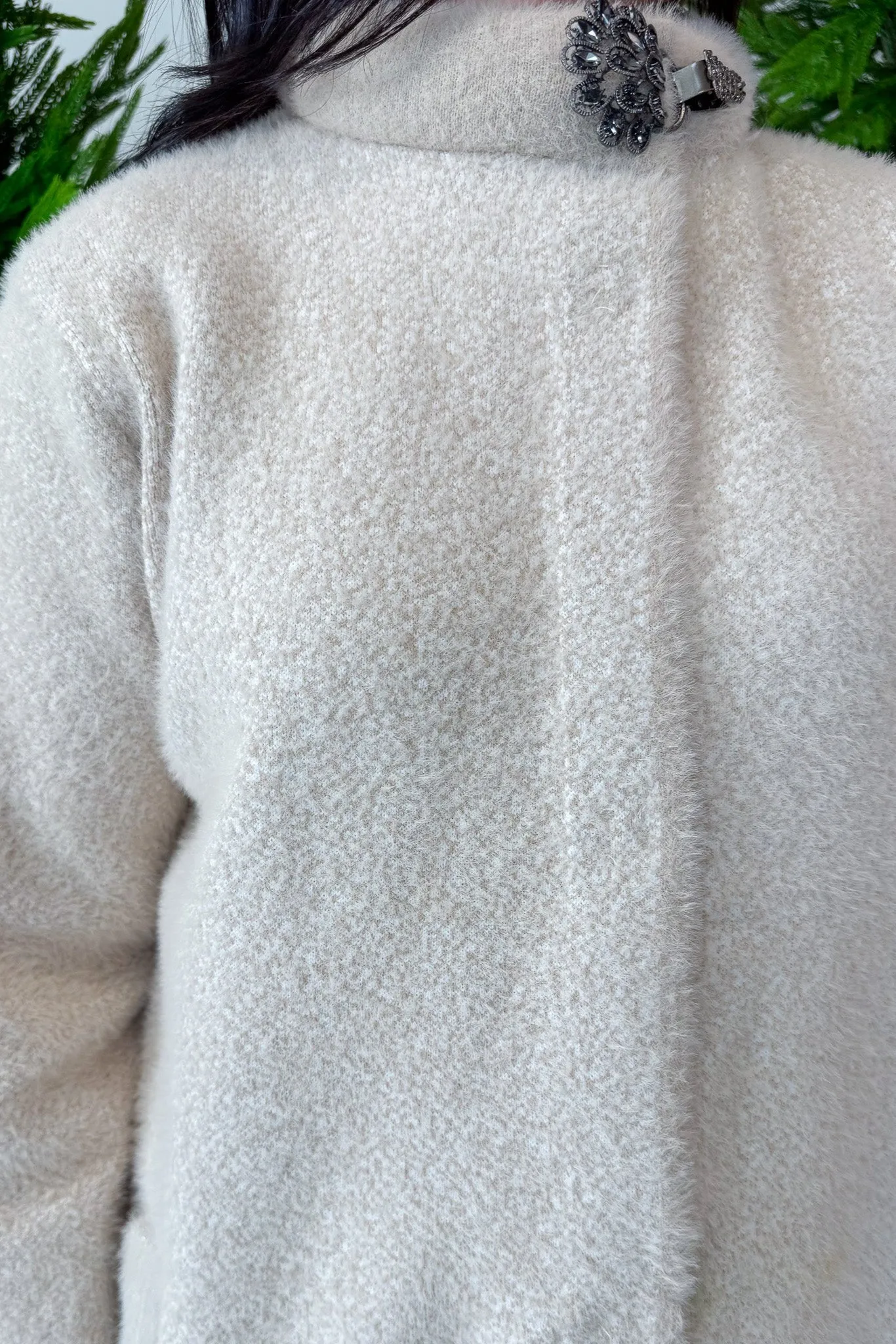 White Christmas Coat Curvy